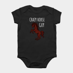 Crazy Horse Guy Baby Bodysuit